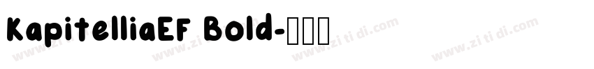 KapitelliaEF Bold字体转换